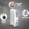 1500W Electric Oil Filled Radiator with 4 Bottom Wheels