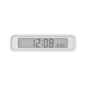 European And American Simple Intelligent Flip Fashion Alarm Clock (Color: White)