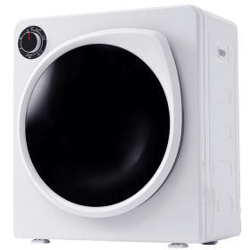 1350W drum dryer 2.6 cubic feet front drying 5 drying modes 13.3 lb mini laundry and drying belt with overheat protection, dust removal (ES315310AAW: ES315310AAW)